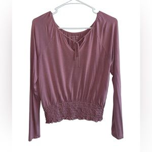 American Eagle Outfitters pink long sleeve shirt